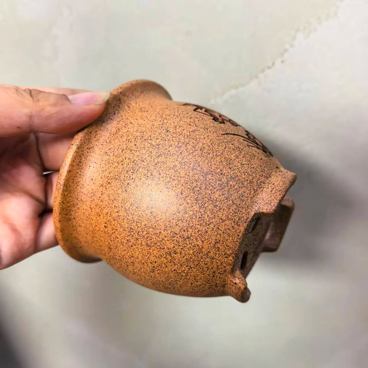 Handmade Yixing Gold Clay Unglazed Pot