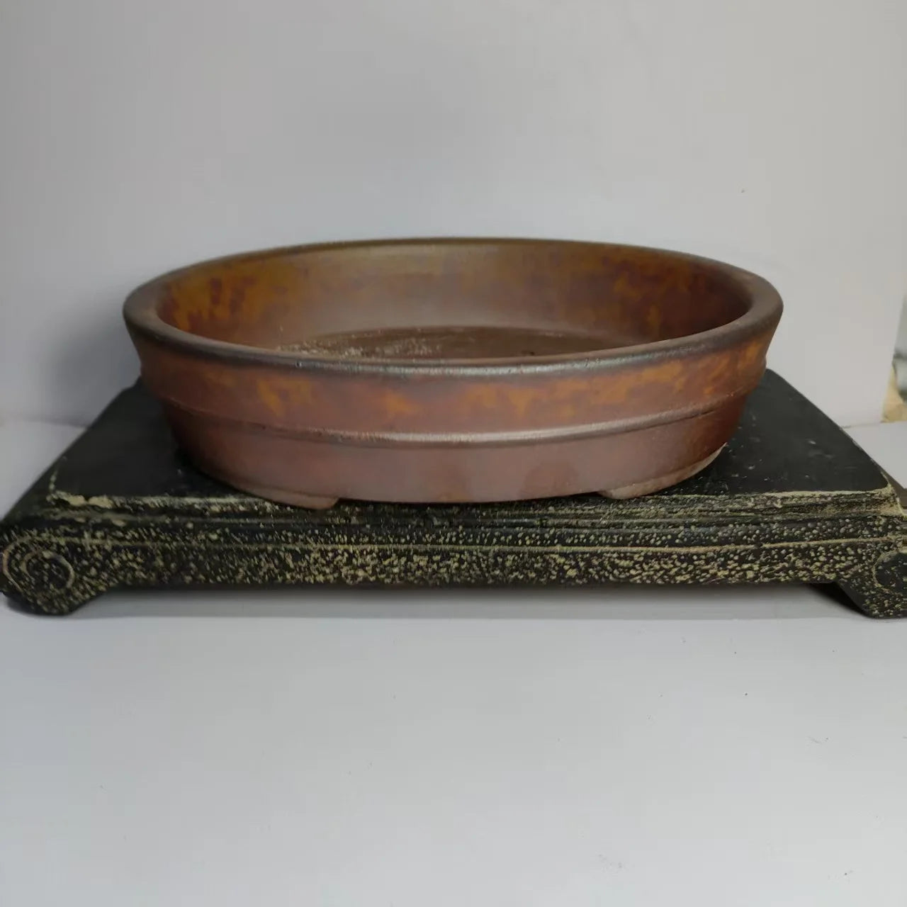 Wood-Fired Unglazed Yixing Bonsai Pot — Line Design