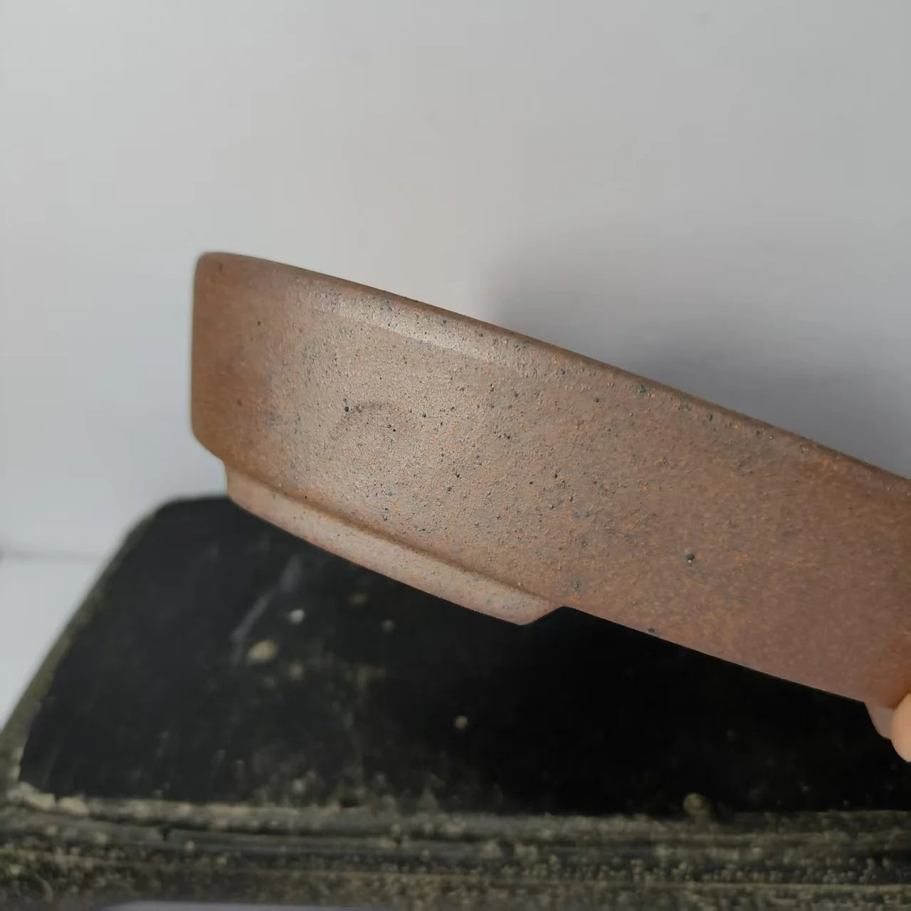 Wood-Fired Unglazed Yixing Bonsai Pot — Oval