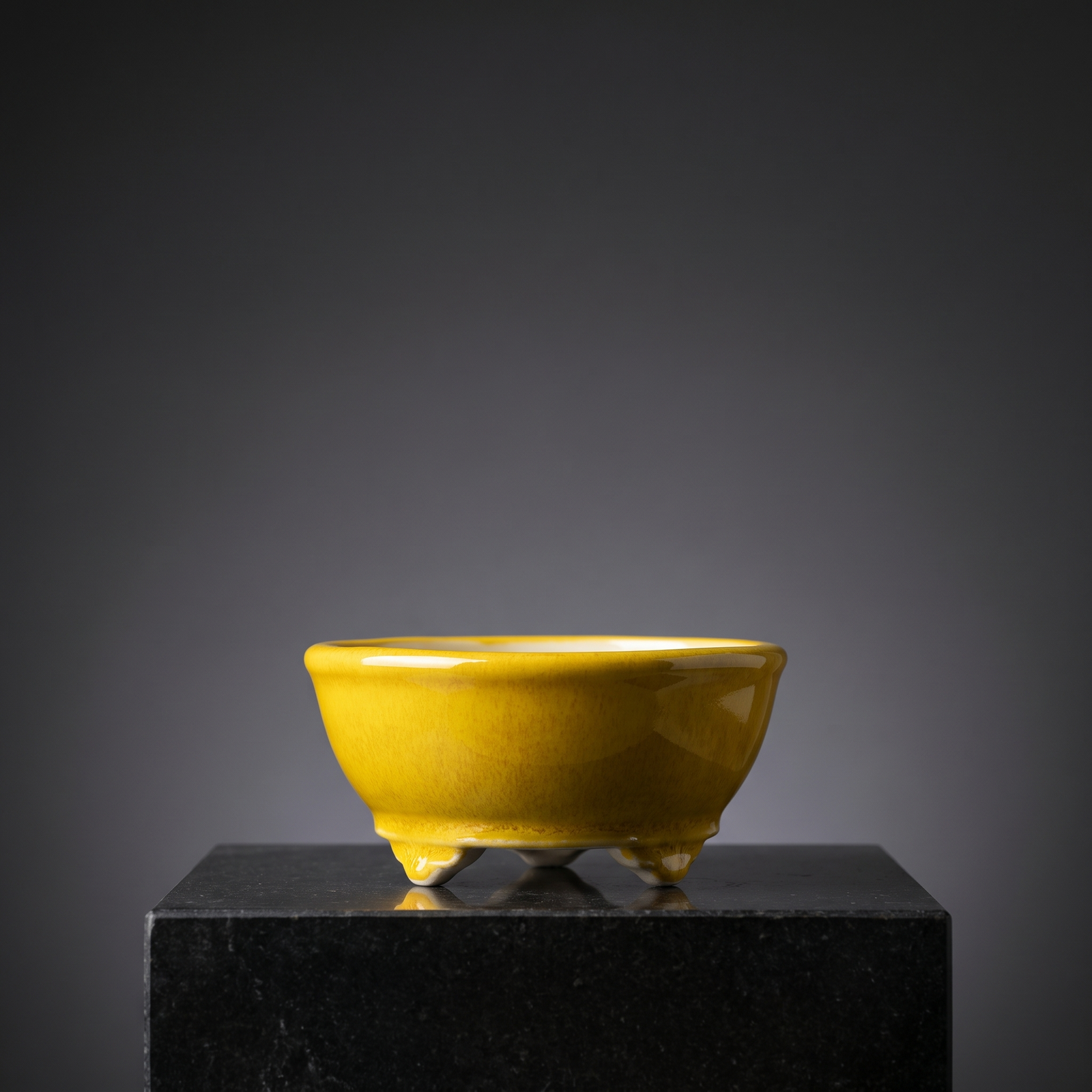 Cloud-Foot Begonia Bonsai Pot — Sunbeam Yellow - packshot