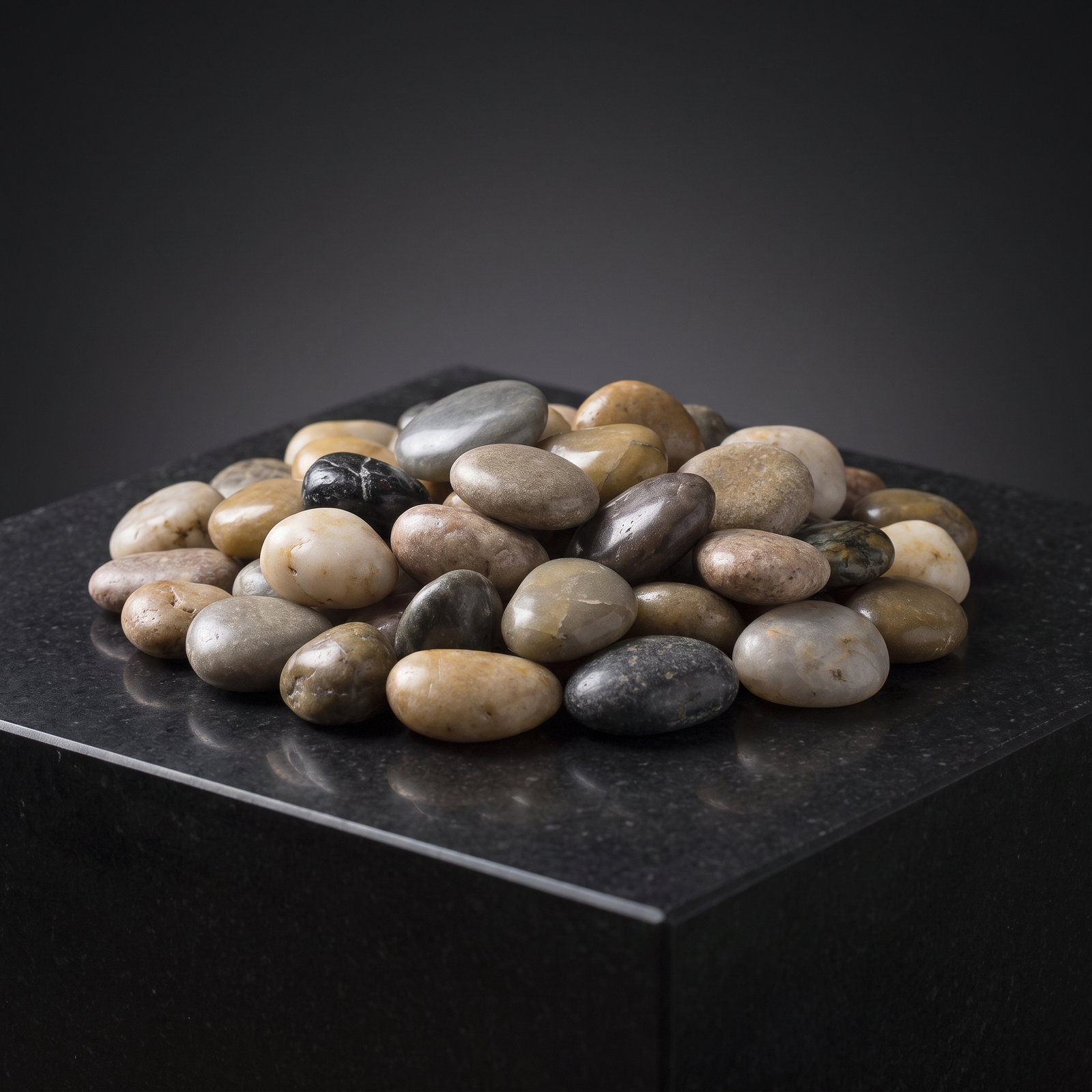 Natural Polished River Rock Filler - modern gallery packshot