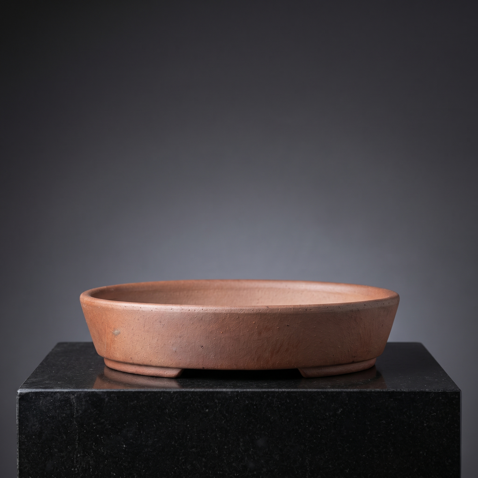 Wood-Fired Unglazed Yixing Bonsai Pot — Oval - modern gallery packshot